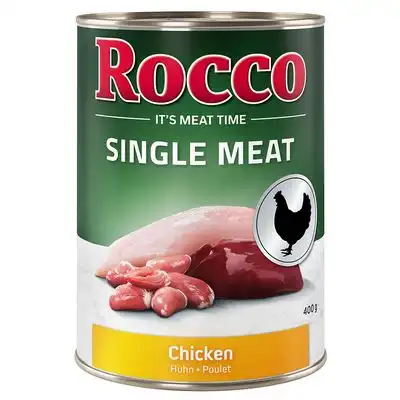 Rocco Single Meat 6 x 400 g comida húmeda para perros Pollo - Rocco - Comparador de precios
