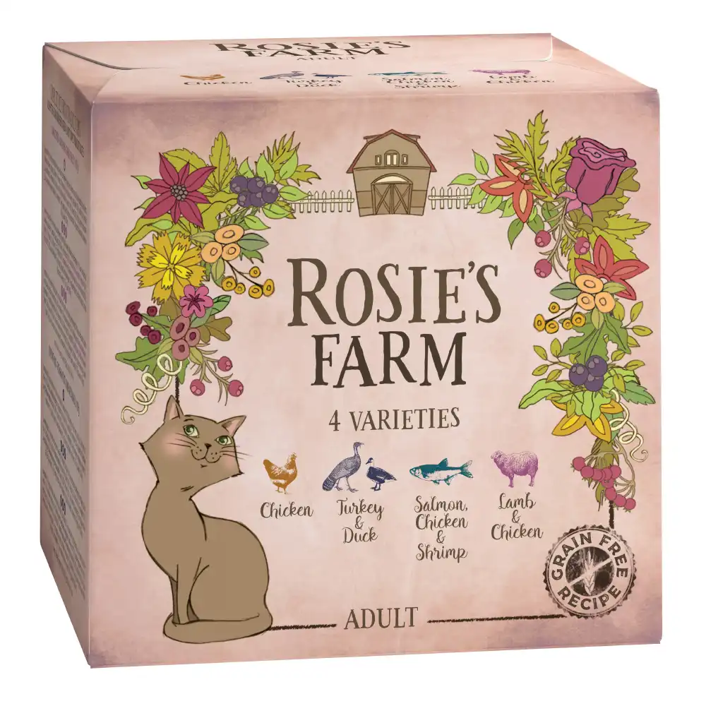 Rosie's Farm Adult 4 x 100 g comida húmeda para gatos - Pack mixto: 4 variedades - Rosies Farm - Comparador de precios