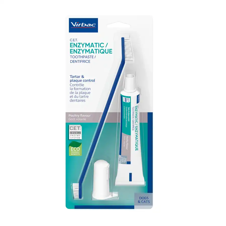 Virbac C.E.T Kit Dentífrico Enzimático para perros - Virbac - Comparador de precios
