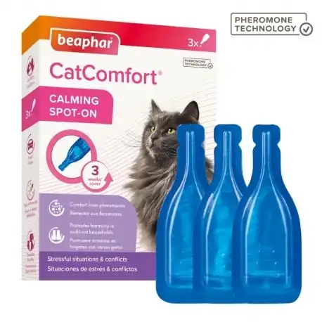 Beaphar CatComfort 3 Pipetas para Gatos, 3 Unidades. - beaphar - Comparador de precios