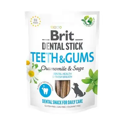 Brit Dental Stick para dientes y encías con manzanilla y salvia - 251 g (7 unidades) - Brit Care - Comparador de precios