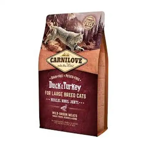 Carnilove Large Pato y Pavo pienso para gatos