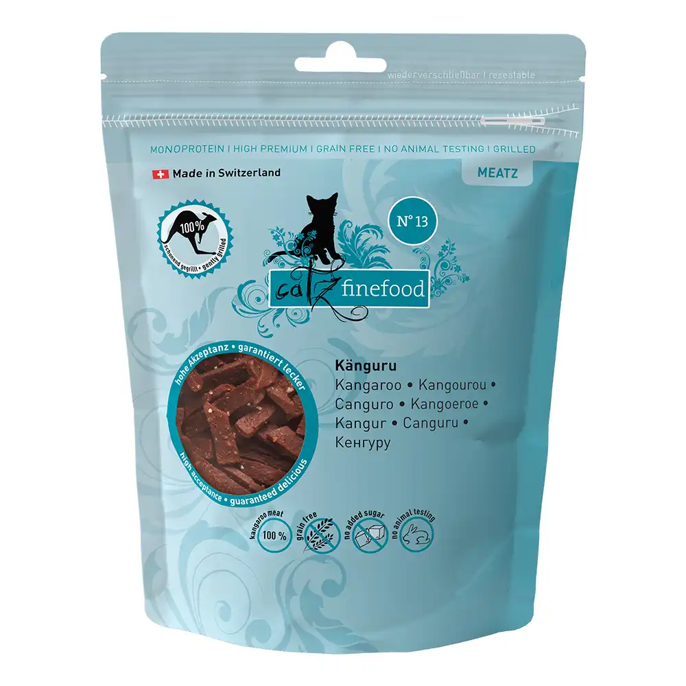 catz finefood Meatz snacks para gatos - Canguro 45 g