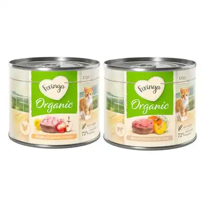 Feringa Organic Kitten 6 x 200 g - Pack mixto (2 variedades) - Feringa - Comparador de precios