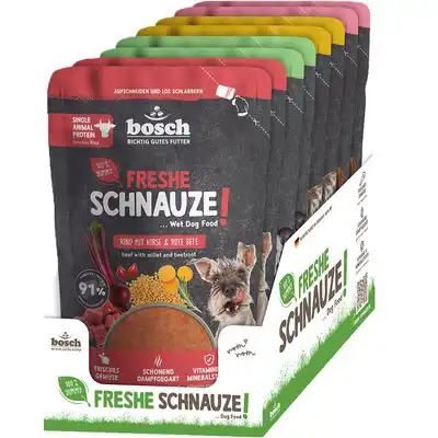 Freshe Schnauze comida húmeda 8 x 250 g - Pack mixto (4 variedades) - Bosch Freshe Schnauze - Comparador de precios