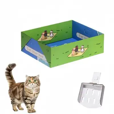 FurryFusion Paquete de 3 bandejas de arena desechables de papel para gatos - Artículo 3 - Furry Fusion - Comparador de precios
