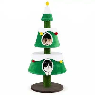 GIANTEX Árbol Rascador para Gatos con Diseño Navidad (156 cm) - 1 Árbol - Giantex - Comparador de precios