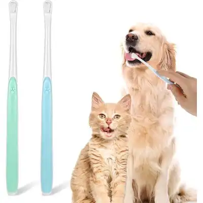 HausPets Lote 2 cepillos mini suaves perro gato – Azul/verde - Azul/Verde - HausPets - Comparador de precios