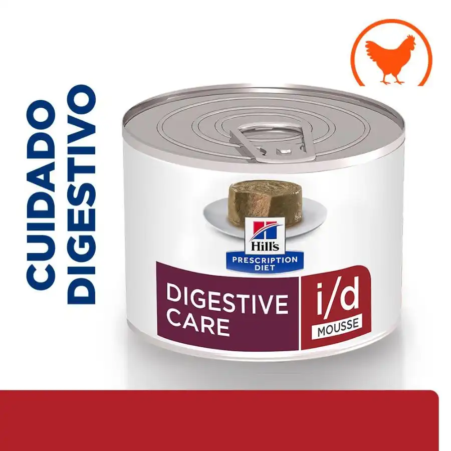 Hill's Prescription Diet i/d Mousse de Pollo lata para gatos 200 g - Hills - Comparador de precios
