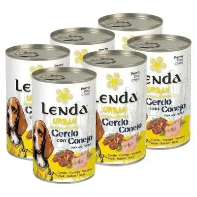 Lenda Urban Comida Húmeda para Perros Cerdo con Conejo - 6 x 400 g - Lenda - Comparador de precios