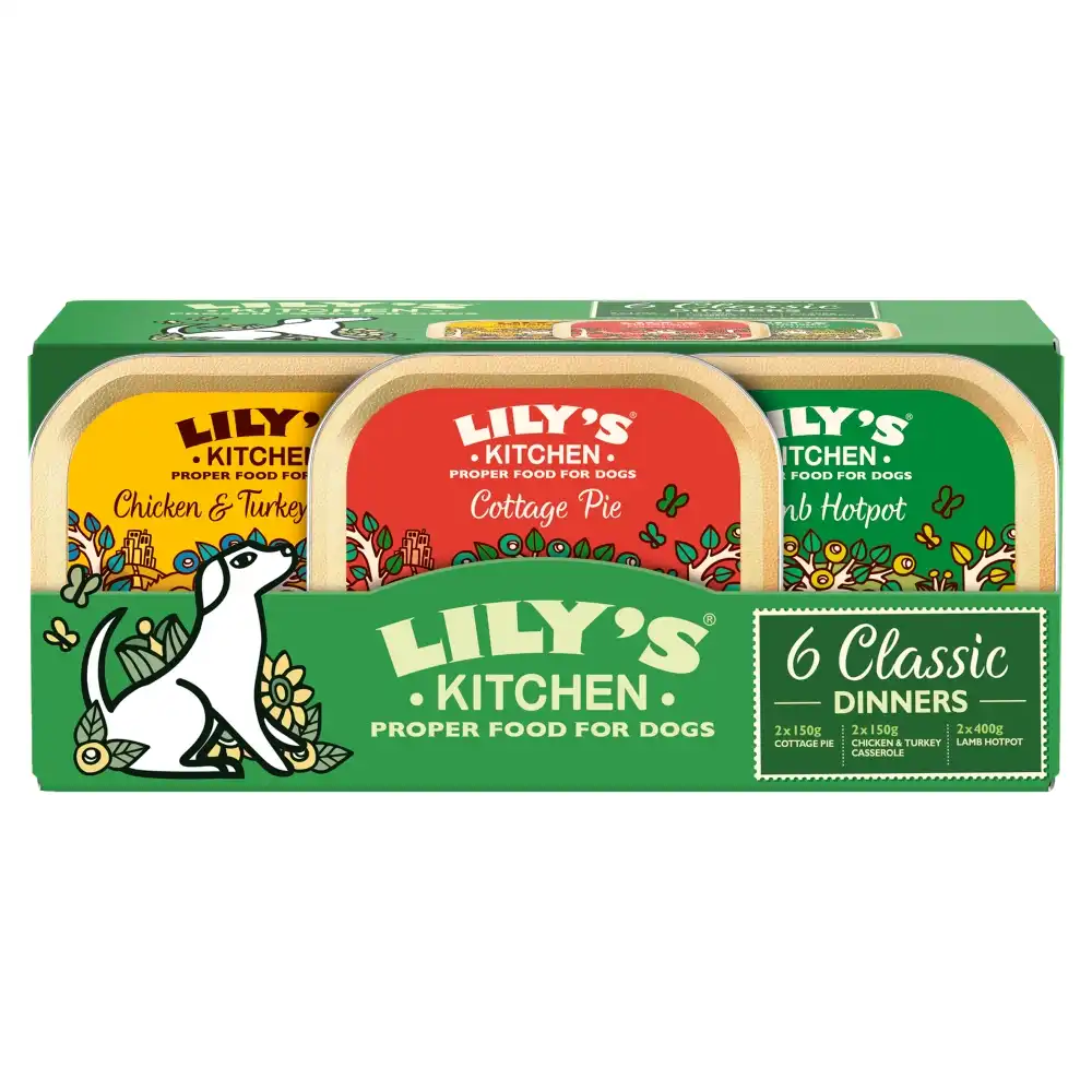 Lily's Kitchen Classic Trays Multipack Comida para perros - 6 x 150 g - Lilys Kitchen - Comparador de precios