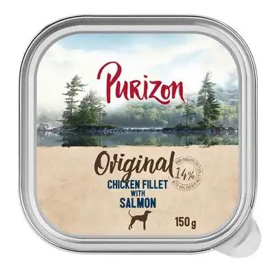 Purizon Adult 6 x 150 g comida húmeda para perros en tarrinas - Filete de pollo con salmón - Purizon - Comparador de precios