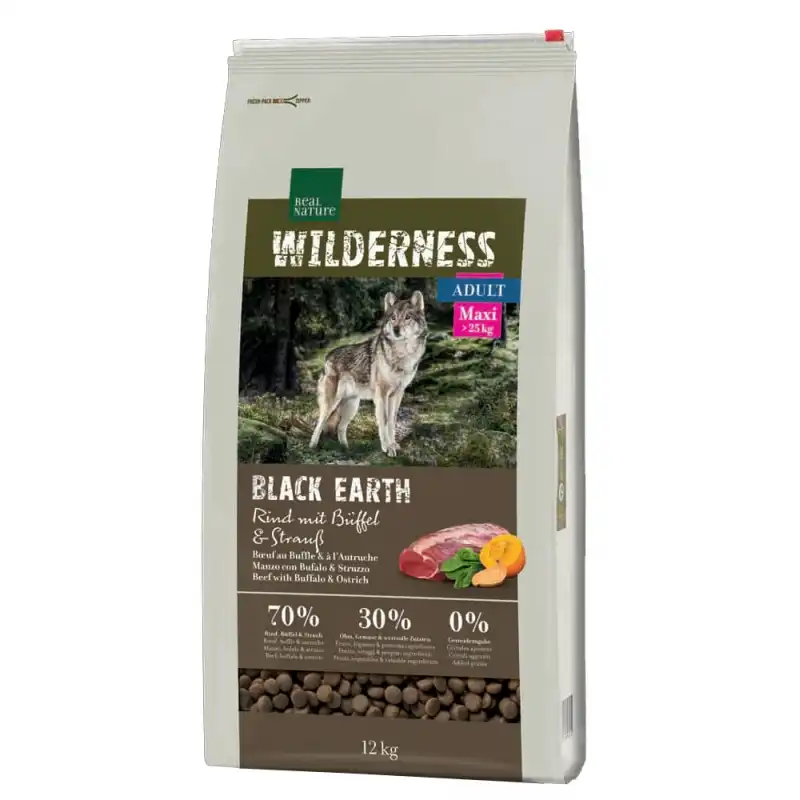 Real Nature Wilderness Black Earth Para Perros Grandes, Peso 12 Kg - Real Nature - Comparador de precios