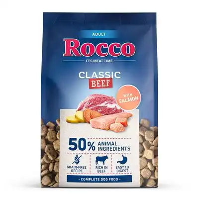 Rocco Adult Classic vacuno con salmón - 1 kg - Rocco - Comparador de precios