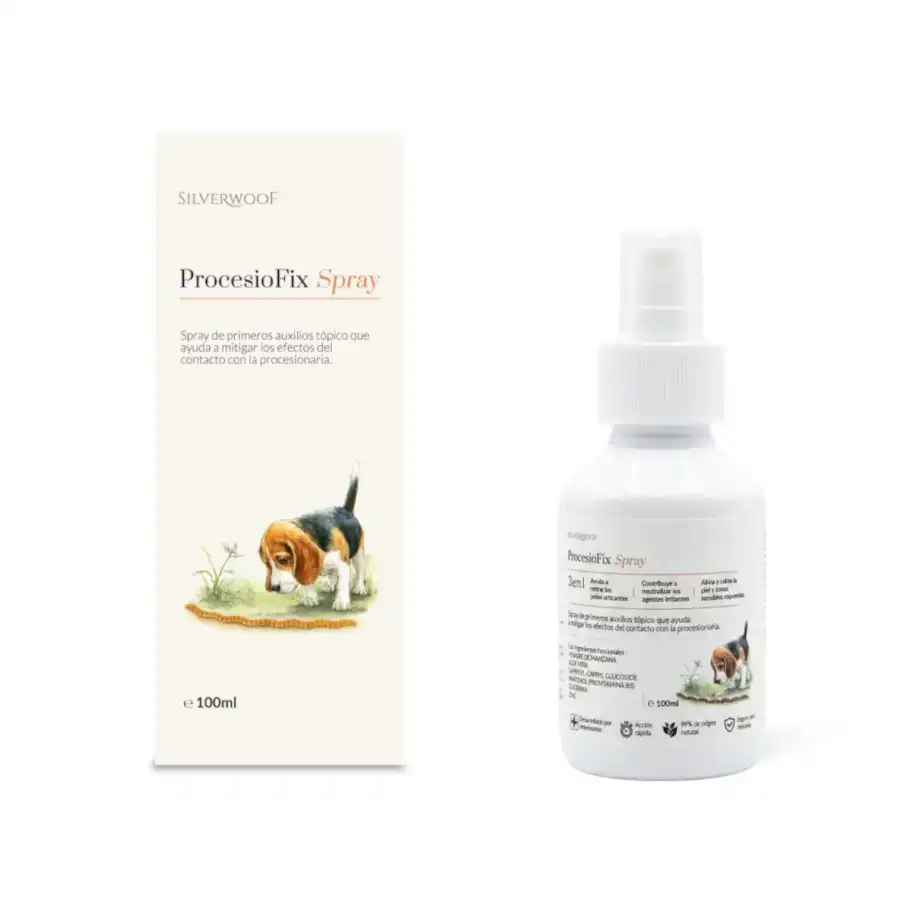 Silverwoof ProcesioFix Spray de Primeros Auxilios contra Procesionarias para Perros - 100 ml - Silverwoof - Comparador de precios