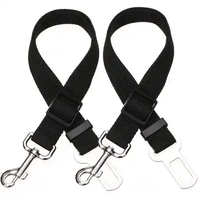 UAMLY Cinturón de seguridad ajustable para perros y gatos - Conjunto negro de 2 piezas - Uamly - Comparador de precios