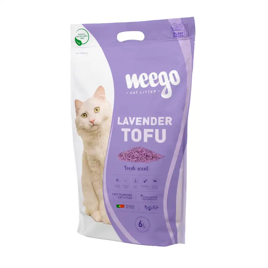 Weego Lavender Tofu Arena aglomerante para gatos 6 L - Weego - Comparador de precios