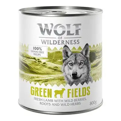 Wolf of Wilderness 6 x 800 g - Green Fields, con cordero - Wolf of Wilderness - Comparador de precios