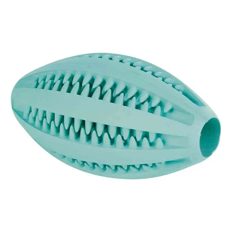 Juguete Denta Fun pelota rugby con menta - Trixie - Comparador de precios