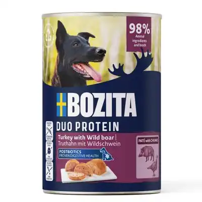 Bozita Dog Paté 6 x 400 g - Pavo con jabalí - Bozita - Comparador de precios