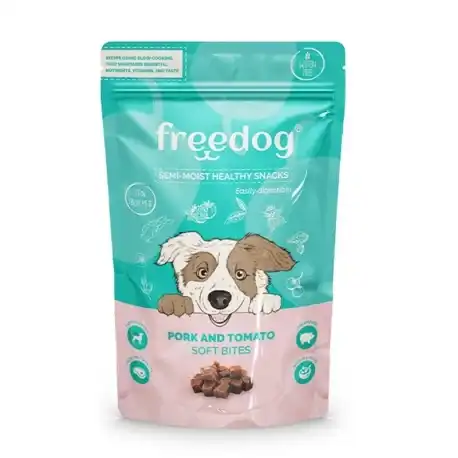 Freedog Snack Semi-húmedo para Perros con Cerdo y Tomate, 1 x 100 gr - Freedog - Comparador de precios