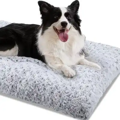 FurryFusion Cama para perros de terciopelo rosa - Artículo 1 - Furry Fusion - Comparador de precios