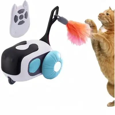 FurryFusion Coche de juguete teledirigido para gatos - Azul - Furry Fusion - Comparador de precios