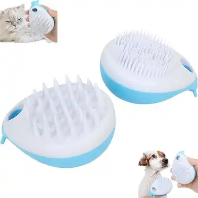 FurryFusion Juego de 2 cepillos de baño para perros y gatos - 2 piezas - Furry Fusion - Comparador de precios