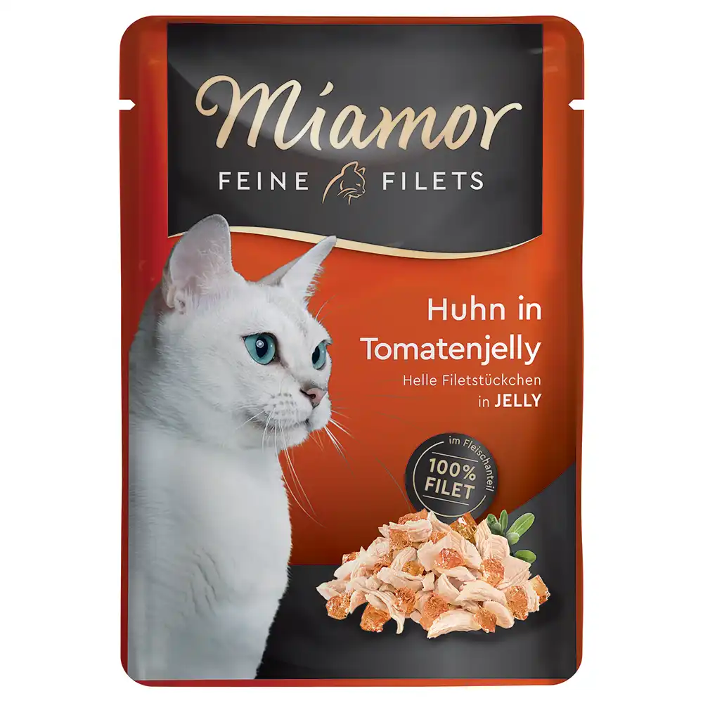 Miamor Filetes Finos en gelatina en sobres 6 x 100 g - Pollo y tomate - Miamor - Comparador de precios