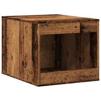 Mueble Arenero De Gatos Madera Ingeniería Envejecida 47x59x42cm Vidaxl