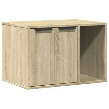 Mueble Arenero Para Gatos Madera Roble Sonoma 60x40x40 Cm Vidaxl