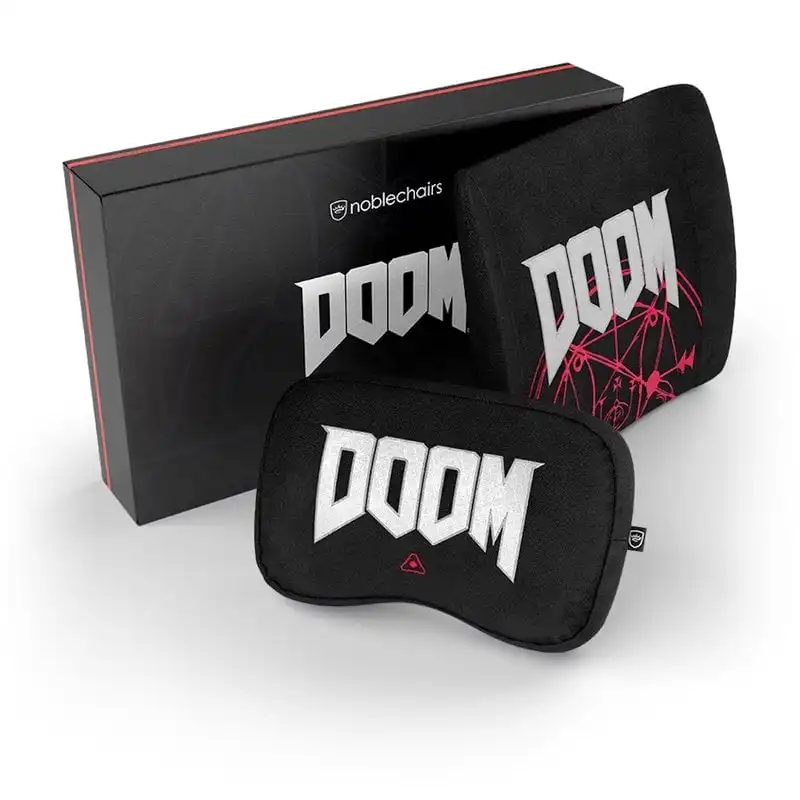 Noblechairs Juego de Almohadas de Espuma con Memoria Doom Edition para Sillas
