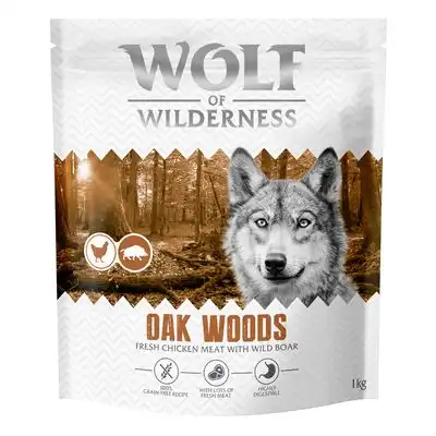 Wolf of Wilderness Adult «Oak Woods» jabalí, sin cereales - 1 kg - Receta nueva - Wolf of Wilderness - Comparador de precios