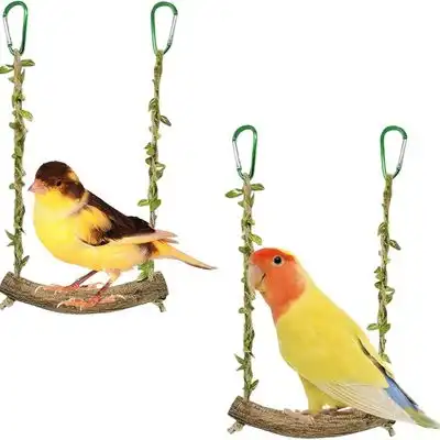 ZooVenture Columpio para loros - Madera, 18 cm, 20 cm - Color de madera natural - Zooventure - Comparador de precios