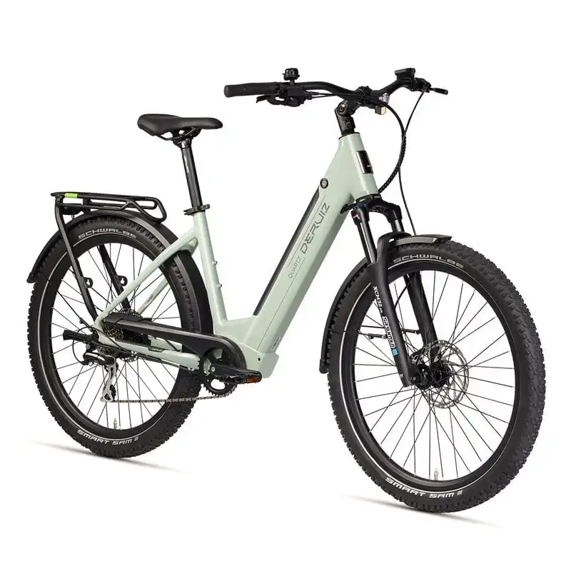 DERUIZ Quartz SUV 2025 Bicicleta Eléctrica SUV 27.5" 644Wh E-City Bike Autonomía Máxima 161Km Verde