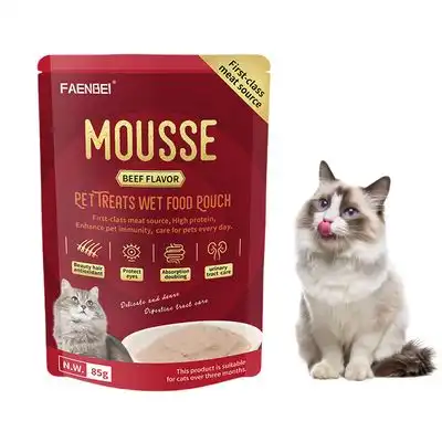 FurryFusion Bolsitas de espuma húmeda para gatos - Carne de res - Furry Fusion - Comparador de precios