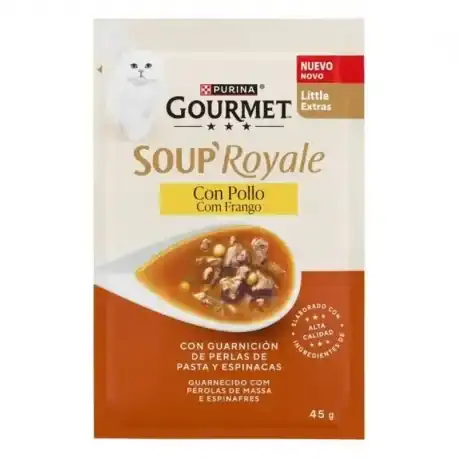 Gourmet Soup Royale Comida Húmeda para Gatos con Pollo en Caldo, 30 x 45 gr - Gourmet - Comparador de precios