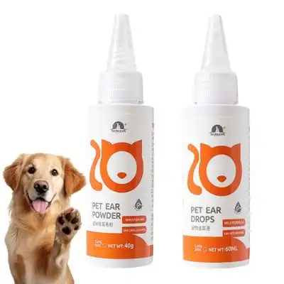 HausPets Kit de limpieza de oídos y polvo depilatorio para perros y gatos - 2 piezas - HausPets - Comparador de precios