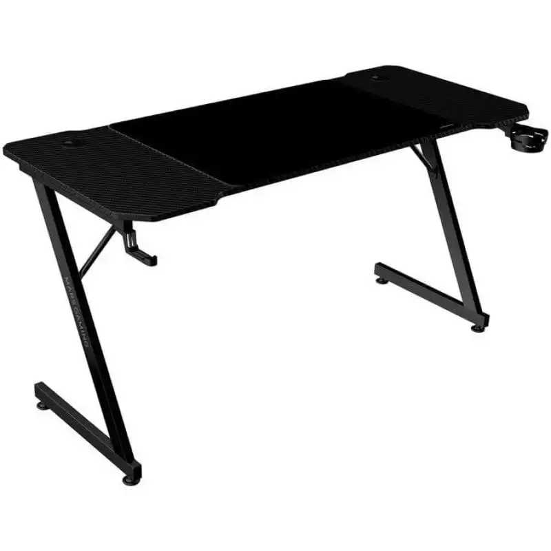 Mars Gaming Mgd-x140 Mesa Ergonómica Alfombrilla Xxl Soporte Auriculares Y Bebida 140x60cm Negro