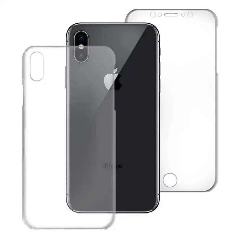 Max Power Digital Funda Doble Cara 360 Grados Silicona Transparente Para Apple Iphone X / Xs