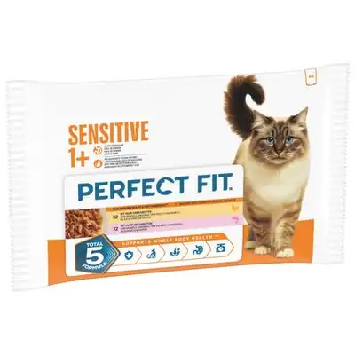 Perfect Fit Sensitive 1+ - Pollo y salmón (4 x 85 g) - Perfect Fit - Comparador de precios