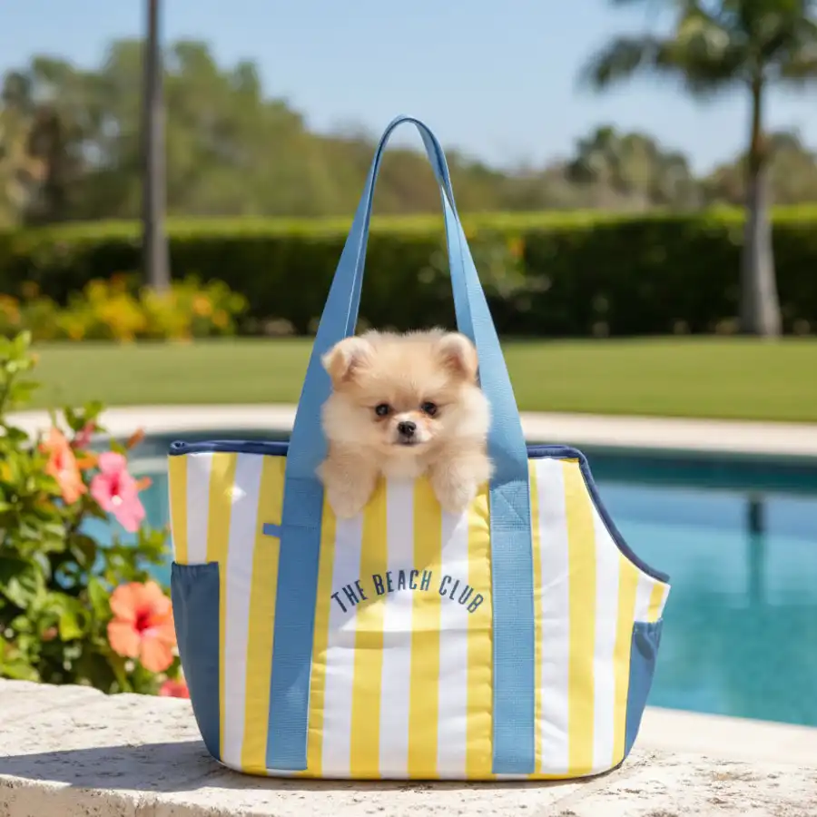 Summer Vibes Bolso Amarillo de Rayas para cachorros - 54 x 25 x 30 cm - Summer Vibes - Comparador de precios