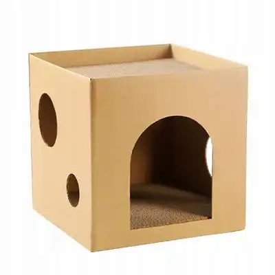 UAMLY Caseta para gatos con dos rascadores - 1 pieza - Uamly - Comparador de precios