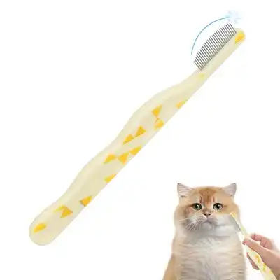 UAMLY Peine para gatos con puntas redondeadas - beige - Uamly - Comparador de precios