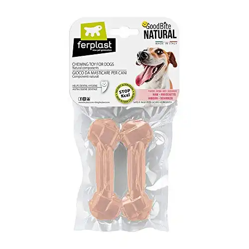 Juguete masticable Ferplast para perros Goddbite Hueso Jamón S - ferplast - Comparador de precios