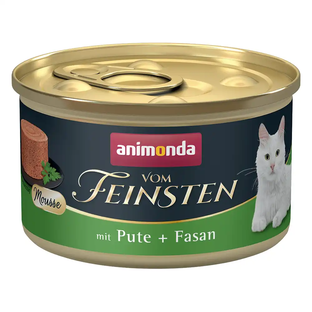 Animonda Vom Feinsten Adulto comida húmeda para gatos 12 x 85 g - Pavo + Faisán
