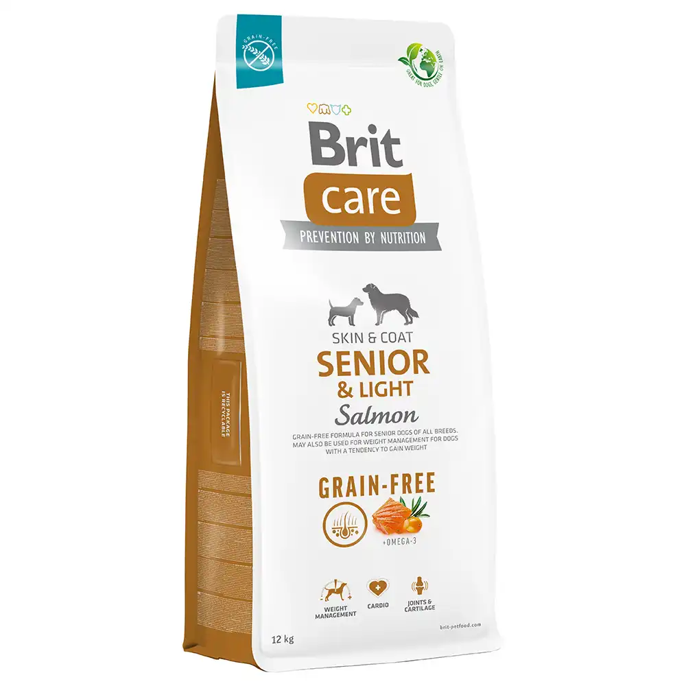 Brit Care Dog Grain-free Senior & Light con salmón y patata - 12 kg