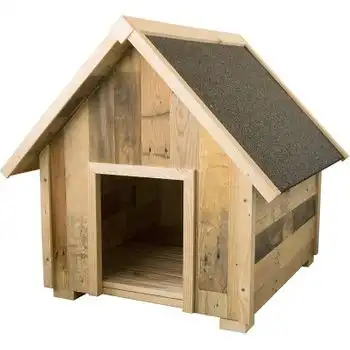 Caseta Para Perros En Madera Reciclada 65x74x75 Cm