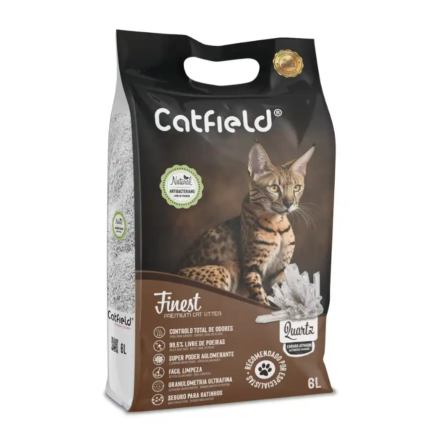 Catfield Finest Quartz Arena Aglomerante Natural para gatos 6 L - Catfield - Comparador de precios