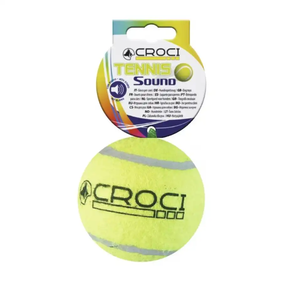 Croci  Pelota de Tenis con sonido para perros